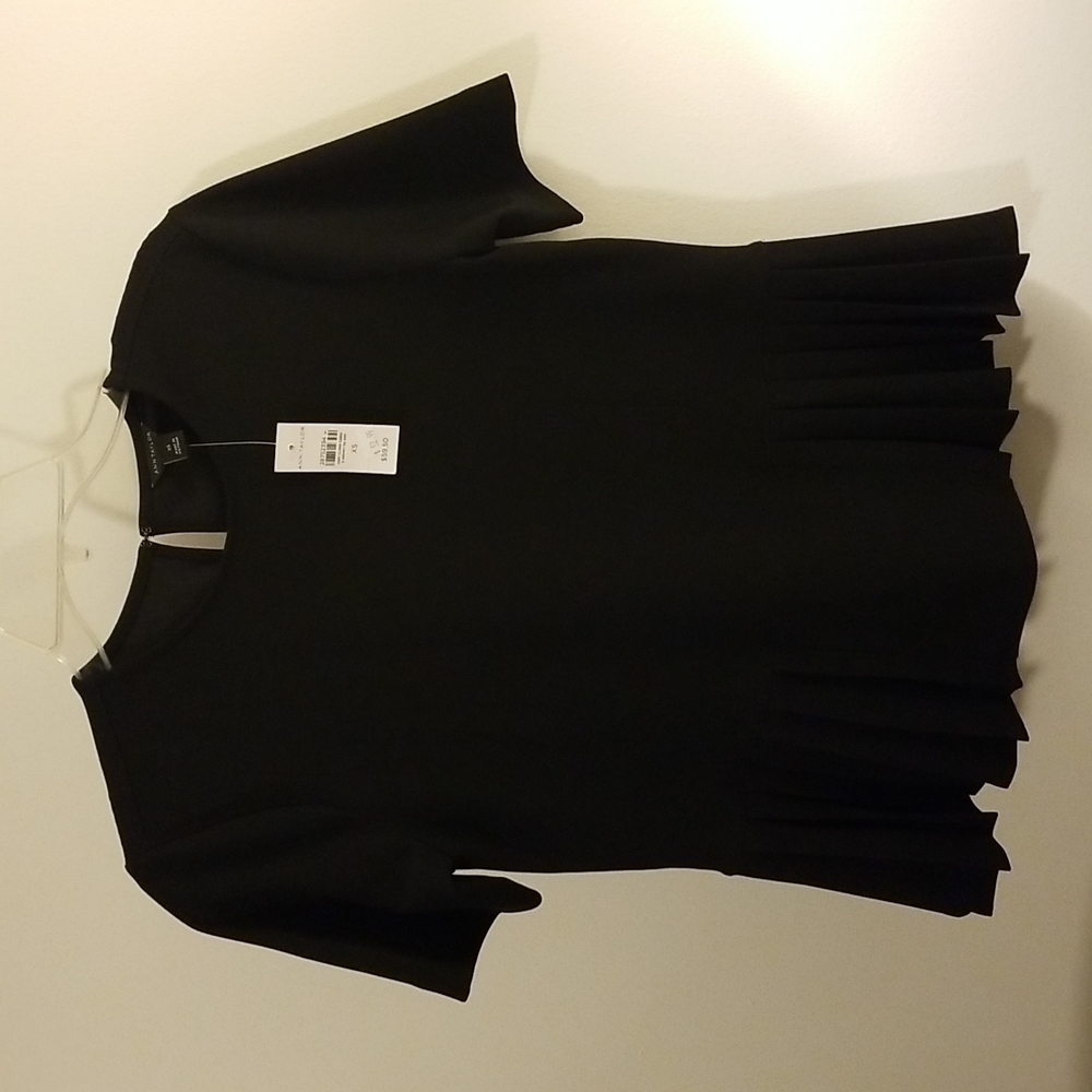 Anne Taylor, Black, Extra Small, Top